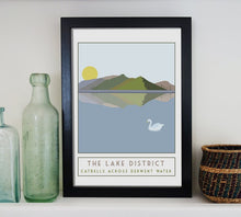Load image into Gallery viewer, Catbells travel inspired A3 poster print - Sweetpea &amp; Rascal - Lake District Cumbria
