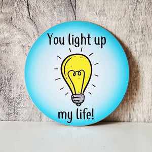 Coaster - You light up my life - The Crafty Little Fox