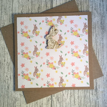 Load image into Gallery viewer, Bunny Easter Card - Easter - Handmade by Natalie
