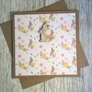 Bunny Easter Card - Easter - Handmade by Natalie