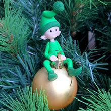 Load image into Gallery viewer, Elf Bauble - Polymer Clay - Christmas Tree Decoration - Pins and Noodles
