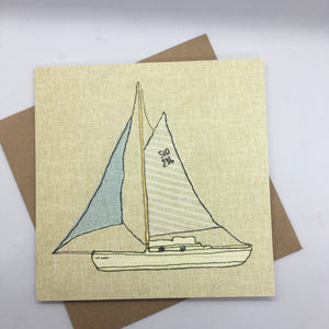 Sailing Boat Card - Card - Juniper Tree