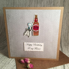 Load image into Gallery viewer, Fiancé Birthday Card - Handmade by Natalie
