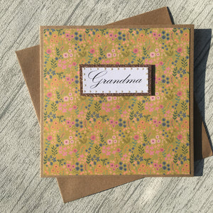 Grandma Birthday Card - Handmade by Natalie