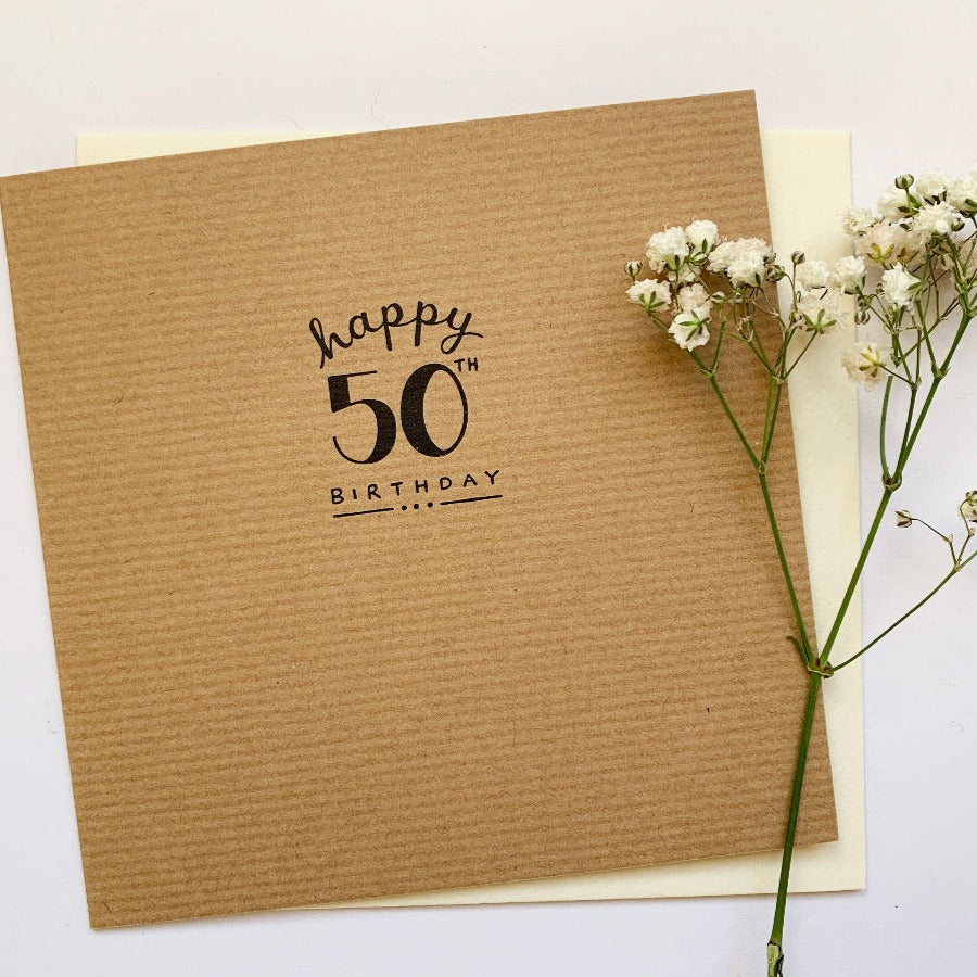 50 - 50th Birthday - Card - Hu&Mee