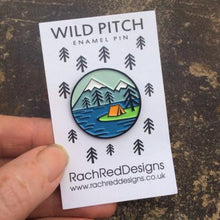 Load image into Gallery viewer, Enamel Pin - Wild Pitch - Rach Red Designs
