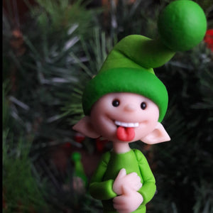 Elf Tree Decoration/clip- Pins and Noodles