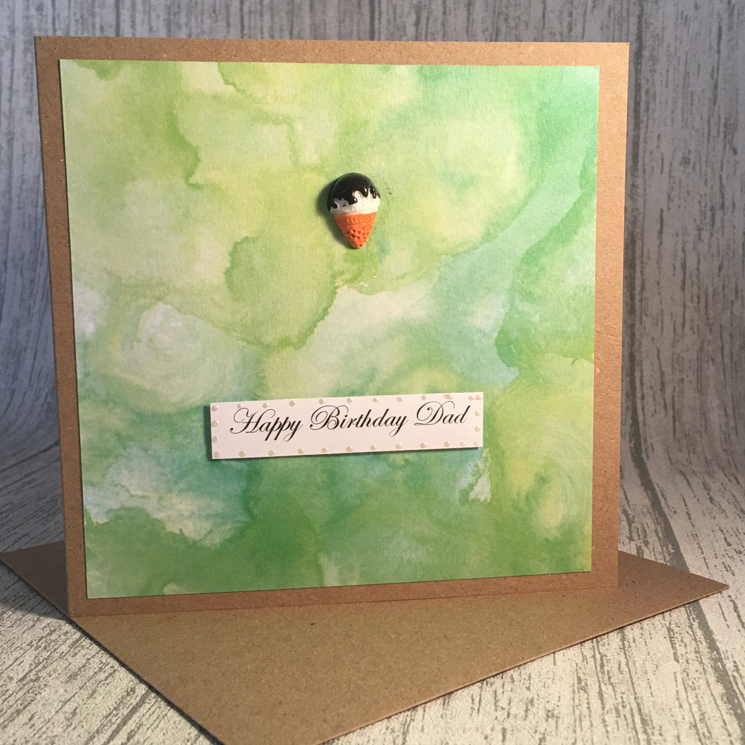 Happy Birthday Dad Card - Handmade by Natalie