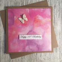 Load image into Gallery viewer, 16th Birthday Card - 16 - Handmade by Natalie
