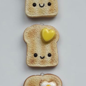 Toast Charms - Valentines Gift Idea - Pins and Noodles