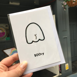 Booty Ghost Card - Greetings Card - Innabox - puns