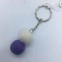 Load image into Gallery viewer, Felt Ball Keyring - This Felted House
