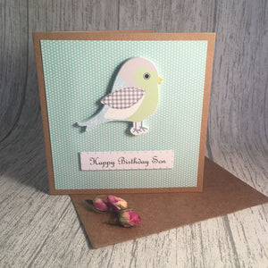 Son Birthday Card - Handmade by Natalie