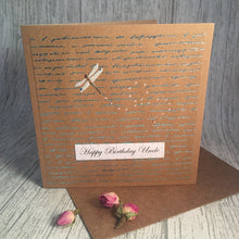 Load image into Gallery viewer, Uncle Birthday Card - Handmade by Natalie

