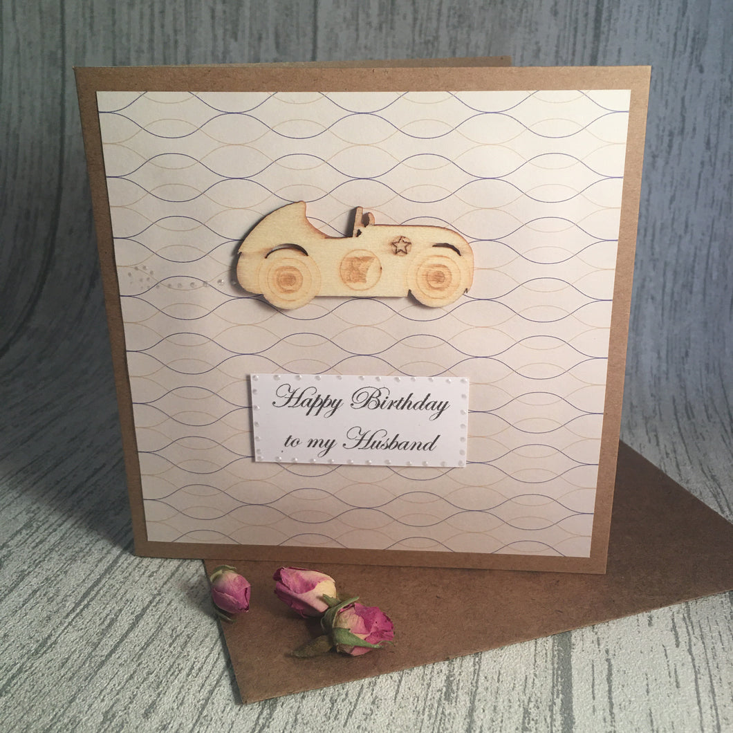 Husband Birthday Card - Handmade by Natalie