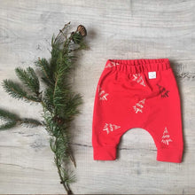 Load image into Gallery viewer, Red Tree Print Organic Cotton Leggings - Unisex - Little Drop In The Ocean
