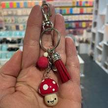 Load image into Gallery viewer, Toadstool bag charm/keyring - Pins and Noodles

