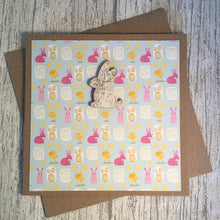 Load image into Gallery viewer, Bunny Easter Card - Easter - Handmade by Natalie
