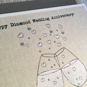 Diamond Anniversary Card - Juniper Tree - 60th Anniversary