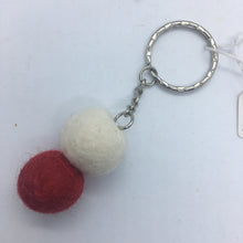 Load image into Gallery viewer, Felt Ball Keyring - This Felted House
