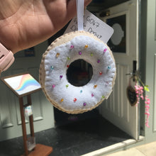 Load image into Gallery viewer, Doughnut Felt Decoration - Donut - Giddy Designs
