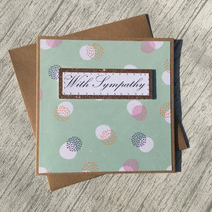 With Sympathy Card - Handmade by Natalie