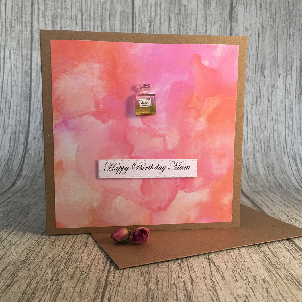 Happy Birthday Mam Card - Mam - Handmade by Natalie