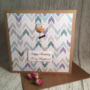 Boyfriend Birthday Card - Handmade by Natalie