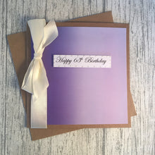 Load image into Gallery viewer, 65th Birthday Card - 65- Handmade by Natalie
