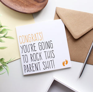 Congrats! You’re going to rock this parent sh!t - Purple Tree Designs