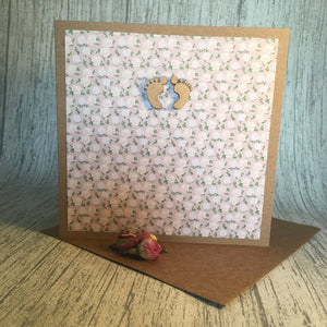 Baby Card - Handmade by Natalie - New baby