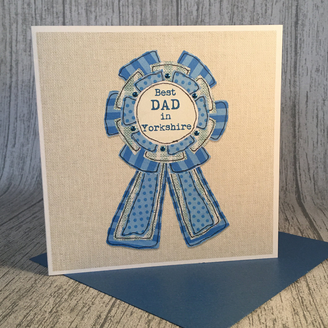 Best Dad In Yorkshire - Fathers Day Card - Juniper Tree