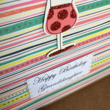 Load image into Gallery viewer, Granddaughter Birthday Card - Handmade by Natalie

