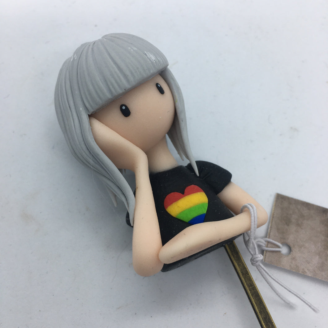 Bookmarks - Reading Girl - Pins and Noodles