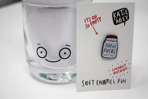 Enamel Pin - Jar of F**ks - Katie Abey - sweary pins!