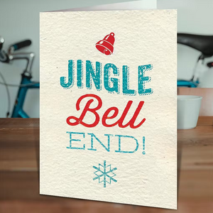 Jingle Bell End - Cheeky Christmas Card - Brainbox Candy