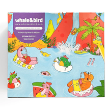 Load image into Gallery viewer, Jigsaw Puzzle - Jurassic Palm Springs - 1000 piece puzzle - Whale and Bird
