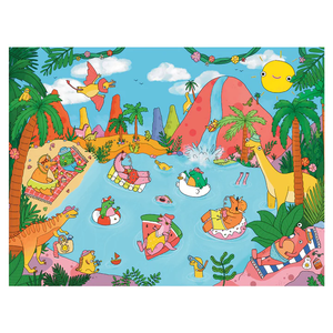 Jigsaw Puzzle - Jurassic Palm Springs - 1000 piece puzzle - Whale and Bird
