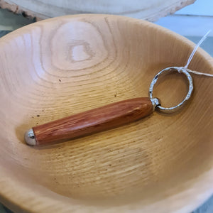 Wood turned Key Rings - What Wood Claire Do?