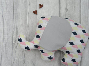 Stuffed Elephant toy - Sewn by Sarah - new baby gift - nursery - children