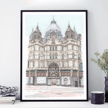 Load image into Gallery viewer, Kirkgate Market Leeds - A4 print - Art by Arjo - Leeds artwork
