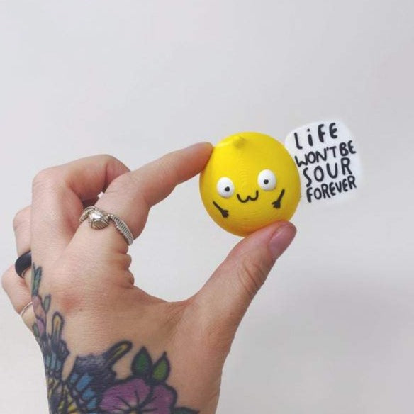 Life won't always be this sour - Lemon magnet - Katie Abey - Motivational - self care