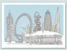 Load image into Gallery viewer, London Landmarks Collage Illustration - A4 print - Art by Arjo
