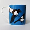 Magpies Woodland Mug - Rach Red Designs - five for silver