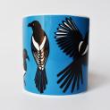 Magpies Woodland Mug - Rach Red Designs - five for silver
