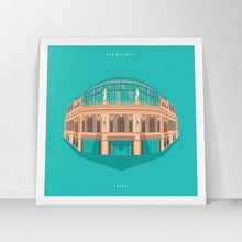 Load image into Gallery viewer, The Majestic, Leeds - Square Print - Empty Insides Art
