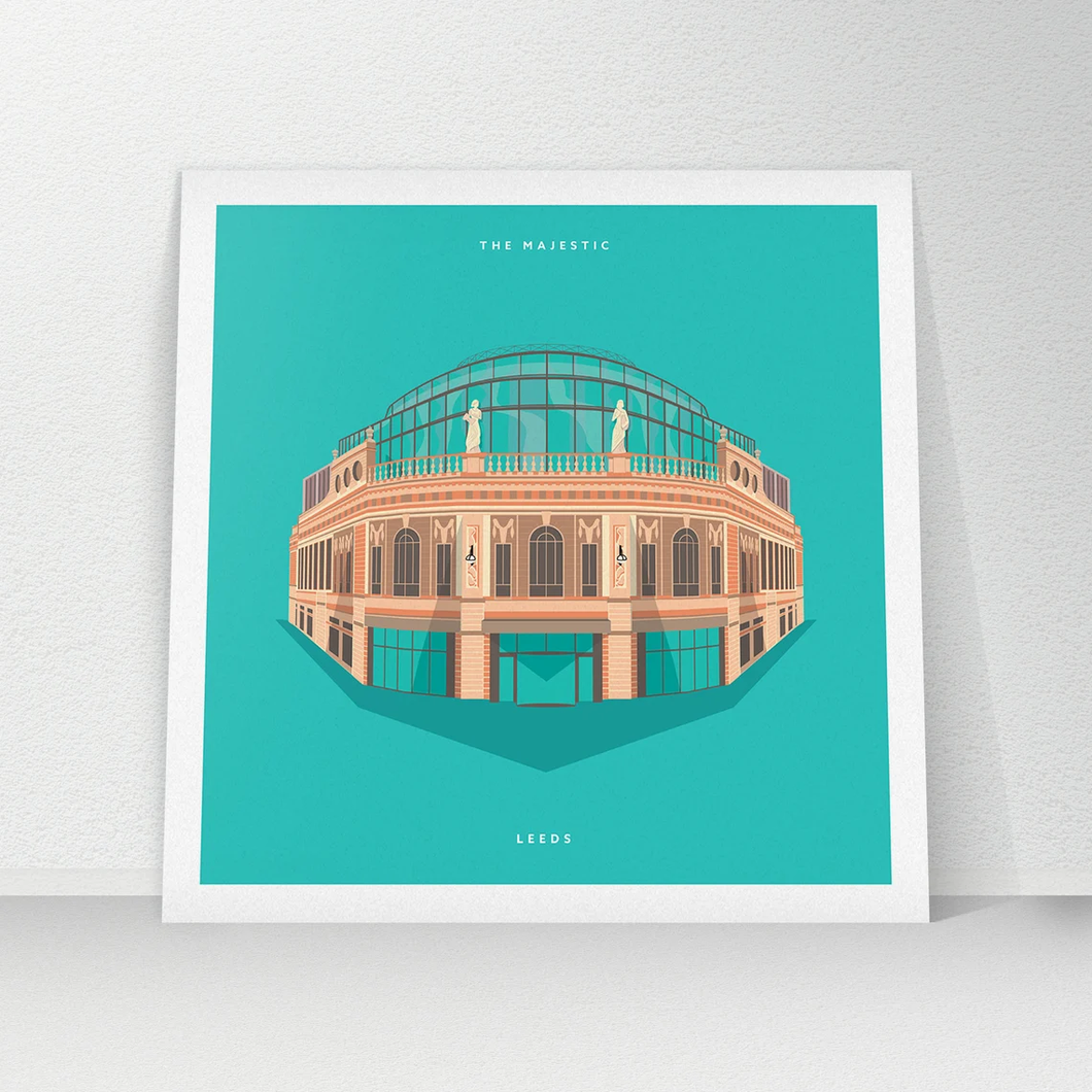 The Majestic, Leeds - Square Print - Empty Insides Art