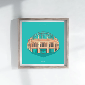 The Majestic, Leeds - Square Print - Empty Insides Art