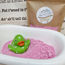 Load image into Gallery viewer, Merry Chuffin Christmas Festive Bath Fizz - Little Shop of Lathers - handmade bath treat - Christmas gift ideas
