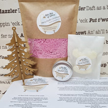 Load image into Gallery viewer, Have Yourself a Merry little Chuffin&#39; Christmas Bath and Body Gift Set - Little Shop of Lathers -Yorkshire Christmas Gifts
